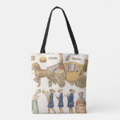 Assepoester,  Victoriaans papierdolfijnspeelgoed Tote Bag (Achterkant)