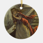  Assepoester, Victoriaans vliegdekwalvissen Keramisch Ornament (Voorkant)