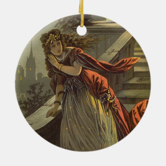  Assepoester, Victoriaans vliegdekwalvissen Keramisch Ornament (Achterkant)