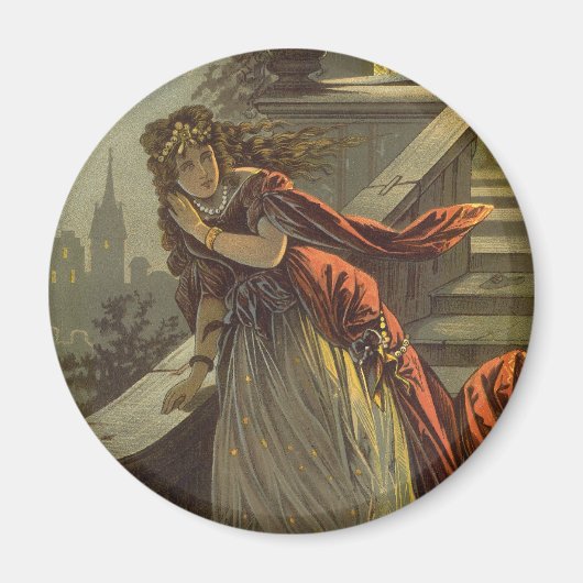  Assepoester, Victoriaans vliegdekwalvissen Magneet (Voorkant)