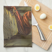  Assepoester, Victoriaans vliegdekwalvissen Theedoek (Quarter Fold)