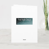 Assepoester voor kerstmis Feestdagen Kaart (Achterkant)