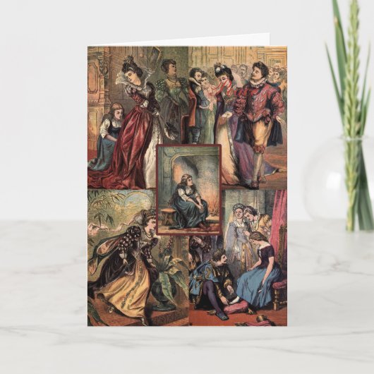 Assepoester voor kerstmis Feestdagen Kaart (Voorkant)