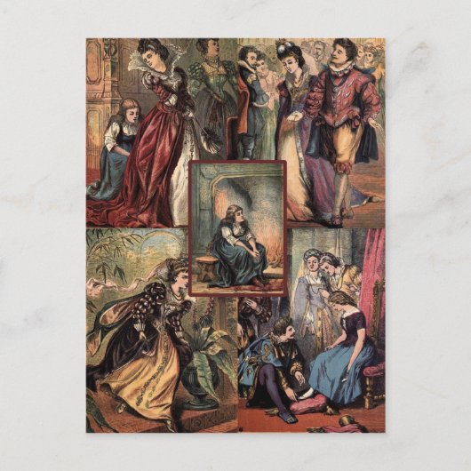  Assepoester voor kerstmis Feestdagenkaart (Voorkant)