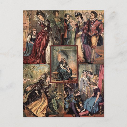  Assepoester voor kerstmis Feestdagenkaart (Voorkant)