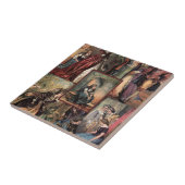  Assepoester voor kerstmis Tegeltje (Zijkant)