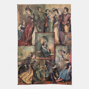  Assepoester voor kerstmis Theedoek