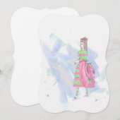 Assepoester: Whina Wenskaart Feestdagenkaart (Voorkant / Achterkant)