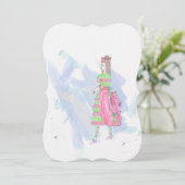 Assepoester: Whina Wenskaart Feestdagenkaart (Staand voorkant)