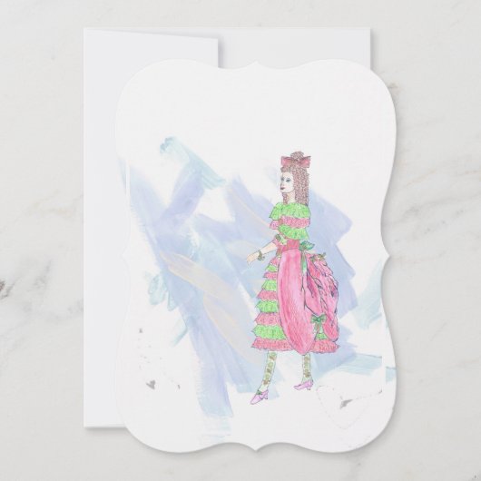 Assepoester: Whina Wenskaart Feestdagenkaart (Voorkant)