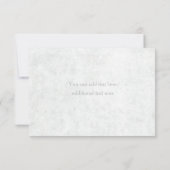 Assepoester Witte Zilveren Prinsessenkoets Kaart (Achterkant)