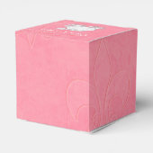 Assepoester Zilveren Carriage Roze Partij Favor Bo Bedankdoosjes (Achterkant)