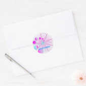 Assertiviteit (Virtue sticker) Ronde Sticker (Envelop)