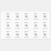 Asset ID Logo | Eigendom van Bedrijfslabel Labels (Vel)