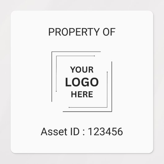 Asset-ID Logo | Eigendom van Bedrijfslabel van het Labels (Design 2)