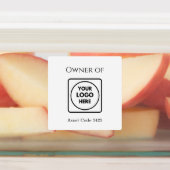 Asset-ID-Logo | Eigendom van het bedrijfslabel Labels (Aangebracht)