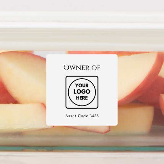Asset-ID-Logo | Eigendom van het bedrijfslabel Labels (Aangebracht)