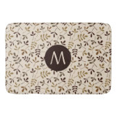 AssetD Leaves Gold Brwns CRM RPT (gepersonaliseerd Badmat (Voorkant)