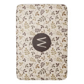 AssetD Leaves Gold Brwns CRM RPT (gepersonaliseerd Badmat (Voorkant Verticaal)