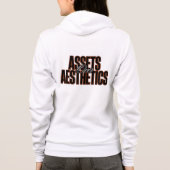Assets Over Aesthetics™ voor de Silent Millionaire Hoodie (Achterkant)
