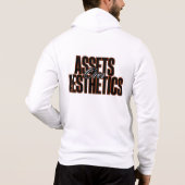 Assets Over Aesthetics™ voor de Silent Millionaire Hoodie (Achterkant)