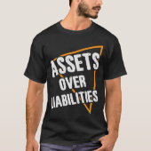 Assets Over Liabilities Accountant Funny T-shirt (Voorkant)