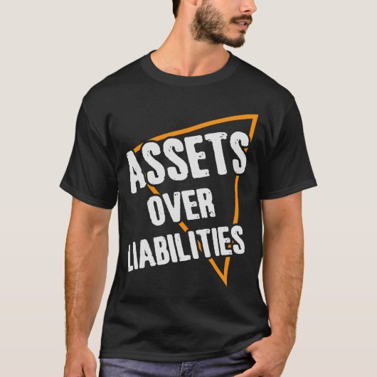 Assets Over Liabilities Accountant Funny T-shirt (Voorkant)