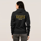 Assets Over Trends™ Wealth is de nieuwe Flex Hoodie (Achterkant volledig)