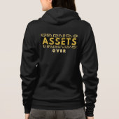 Assets Over Trends™ Wealth is de nieuwe Flex Hoodie (Achterkant)
