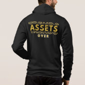 Assets Over Trends™ Wealth is de nieuwe Flex Hoodie (Achterkant)