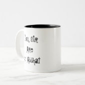 Asshat-Mok Tweekleurige Koffiemok (Voorkant links)