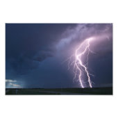 Assiniboia SK Lightning Bolt Foto Afdruk (Voorkant)