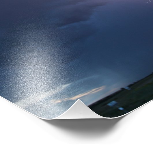 Assiniboia SK Lightning Bolt Foto Afdruk (Hoek)