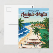 Assinie-Mafia Beach Ivoorkust Briefkaart (Voorkant / Achterkant)