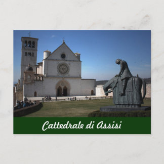 Assisi Cathedral (Italiaans: Cattedrale di Assisi Briefkaart