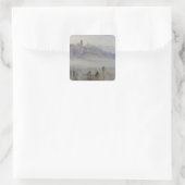 Assisi, Early Morning Vierkante Sticker (Tas)