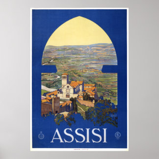 Assisi - Italiaans reisbureau Poster