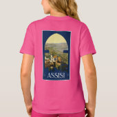 Assisi Italië aangepaste kleding T-shirt (Achterkant)