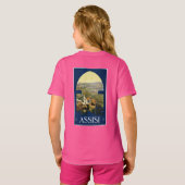 Assisi Italië aangepaste kleding T-shirt (Achterkant volledig)