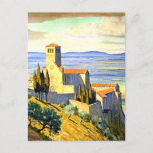 Assisi, Italië - fijn kunstschilderij Briefkaart