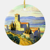 Assisi, Italië - fijn kunstschilderij Keramisch Ornament (Achterkant)