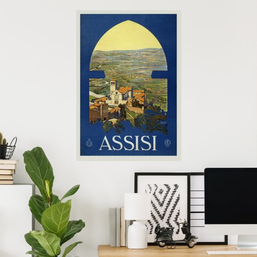  Assisi, Italië Poster (Thuiskantoor)