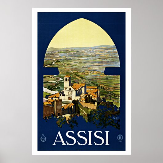 Assisi italië - Posters voor reizen met het merk V (Voorkant)