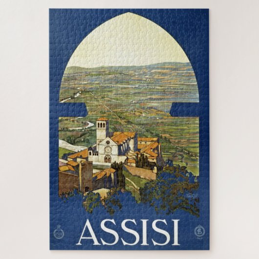 -Assisi Italië Reistoerisme Legpuzzel (Verticaal)