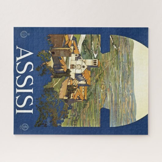 -Assisi Italië Reistoerisme Legpuzzel (Horizontaal)