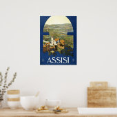 -Assisi Italië Reistoerisme Poster (Keuken)