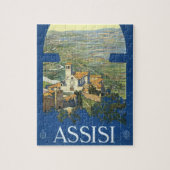 Assisi Italië Vintage Travel Art Francesco Basilic Legpuzzel (Verticaal)