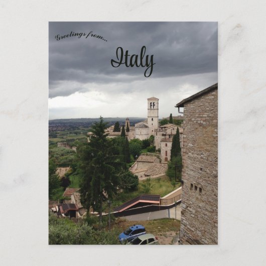 Assisi Italy Briefkaart (Voorkant)