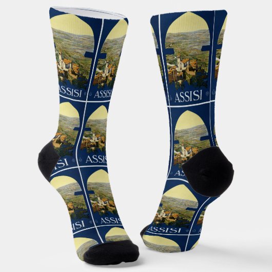 Assisi Italy Socks Sokken (Gebogen)