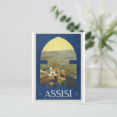 Assisi Italy Vintage Travel Briefkaart (Staand voorkant)